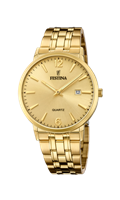 Armbanduhr Festina Herr Classic in Gelb vergoldet stahl F20513/3